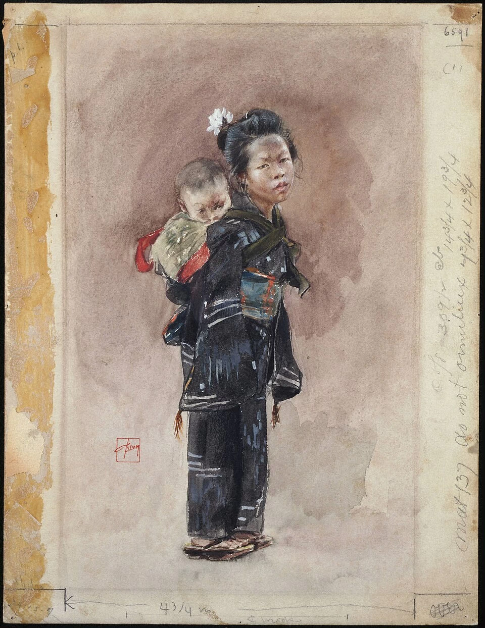 È lì che vivono tutti i bambini in Giappone, 1890